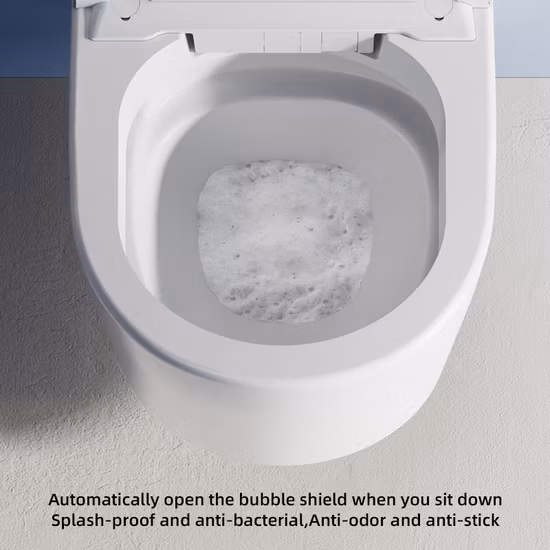 Sanitärkeramik, weiß, rund, intelligent, elektrisch, intelligente Wandtoilette